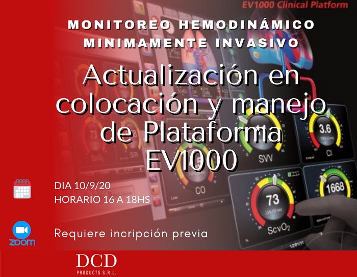 monitoreo hemodinámico - Plataforma EV1000